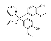1(3H)-Isobenzofuranone,3,3-bis(4-hydroxy-3- methoxyphenyl)-结构式
