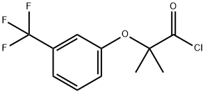 2-methyl-2-[3-(trifluoromethyl)phenoxy]propanoyl chloride Structure