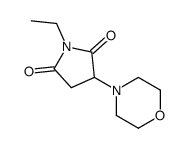 1-Ethyl-3-(4-morpholinyl)-2,5-pyrrolidinedione结构式