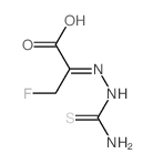 2-(carbamothioylhydrazinylidene)-3-fluoro-propanoic acid结构式