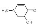 3-hydroxy-1-methyl-4(1H)-Pyridinone Structure