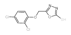 5-[(2,4-DICHLOROPHENOXY)METHYL]-1,3,4-OXADIAZOLE-2-THIOL structure