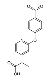 2-[2-(4-nitro-phenoxy)-pyridin-4-yl]-propionic acid结构式