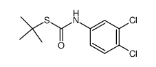 S-TERT-BUTYL (3,4-DICHLOROPHENYL)CARBAMOTHIOATE structure