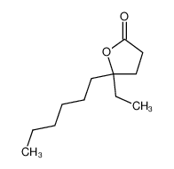 5-Ethyl-5-hexyl-dihydro-furan-2-one Structure