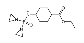 4-[(bis-aziridin-1-yl-phosphinoyl)-amino]-cyclohexanecarboxylic acid ethyl ester结构式