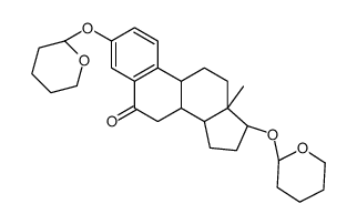 (17β)-3,17-双[(四氢-2H-吡喃-2-基)氧]-雌-1,3,5(10)-三烯-6-酮结构式