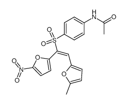 N-{4-[(E)-2-(5-Methyl-furan-2-yl)-1-(5-nitro-furan-2-yl)-ethenesulfonyl]-phenyl}-acetamide Structure