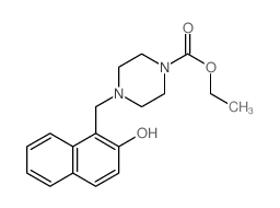 ethyl 4-[(2-hydroxynaphthalen-1-yl)methyl]piperazine-1-carboxylate Structure