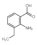 Benzoic acid,2-amino-3-ethyl- Structure