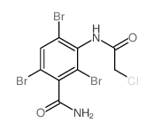 2,4,6-tribromo-3-[(2-chloroacetyl)amino]benzamide Structure