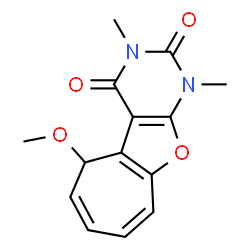 2H-Cyclohepta[4,5]furo[2,3-d]pyrimidine-2,4(3H)-dione,1,5-dihydro-5-methoxy-1,3-dimethyl- (9CI) Structure