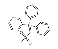 (methylsulfonylmethylene)triphenylphosphorane结构式