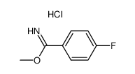 methyl 4-fluorobenzimidate hydrochloride Structure