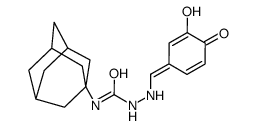 1-(1-adamantyl)-3-[[(Z)-(3-hydroxy-4-oxocyclohexa-2,5-dien-1-ylidene)methyl]amino]urea Structure