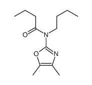 N-butyl-N-(4,5-dimethyl-1,3-oxazol-2-yl)butanamide Structure