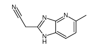 1H-Imidazo[4,5-b]pyridine-2-acetonitrile,5-methyl- (9CI) Structure