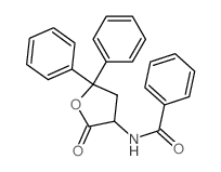 N-(2-oxo-5,5-diphenyl-oxolan-3-yl)benzamide Structure