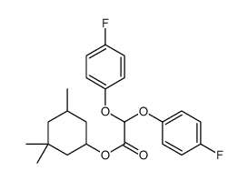 (3,3,5-trimethylcyclohexyl) 2,2-bis(4-fluorophenoxy)acetate Structure