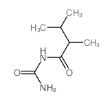 Butanamide,N-(aminocarbonyl)-2,3-dimethyl- structure