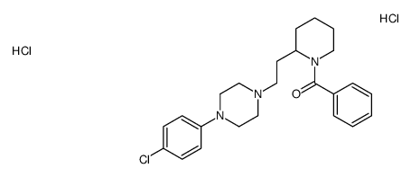 [2-[2-[4-(4-chlorophenyl)piperazin-1-yl]ethyl]piperidin-1-yl]-phenylmethanone,dihydrochloride Structure