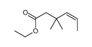 ethyl 3,3-dimethylhex-4-enoate Structure