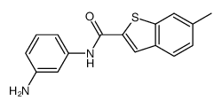 Benzo[b]thiophene-2-carboxamide, N-(3-aminophenyl)-6-methyl- (9CI) structure