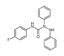 1-anilino-3-(4-fluorophenyl)-1-phenylurea结构式