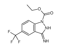 ethyl 3-amino-5-(trifluoromethyl)-1H-indazole-1-carboxylate Structure