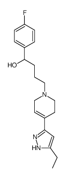 4-[4-(5-ethyl-1(2)H-pyrazol-3-yl)-3,6-dihydro-2H-pyridin-1-yl]-1-(4-fluoro-phenyl)-butan-1-ol Structure