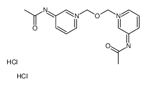 N-[1-[(3-acetamidopyridin-1-ium-1-yl)methoxymethyl]pyridin-1-ium-3-yl]acetamide,dichloride结构式