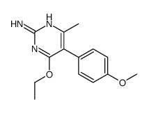 4-ethoxy-5-(4-methoxyphenyl)-6-methylpyrimidin-2-amine结构式