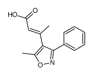 3-(5-methyl-3-phenyl-1,2-oxazol-4-yl)but-2-enoic acid Structure