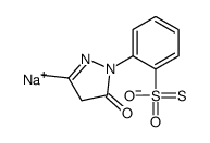 sodium,5-methyl-2-(2-oxidosulfonothioylphenyl)-4H-pyrazol-3-one结构式