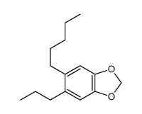 5-pentyl-6-propyl-1,3-benzodioxole Structure