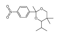 2,5,5-trimethyl-2-(4-nitrophenyl)-4-propan-2-yl-1,3-dioxane结构式