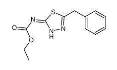 ethyl N-(5-benzyl-1,3,4-thiadiazol-2-yl)carbamate结构式