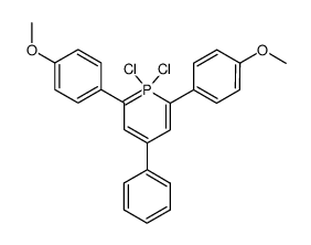 1,1-dichloro-2,6-bis-(4-methoxy-phenyl)-4-phenyl-1λ5-phosphinine Structure