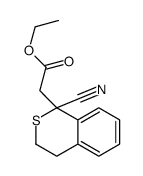 ethyl 2-(1-cyano-3,4-dihydroisothiochromen-1-yl)acetate Structure