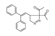 1,1'-[4-(2,2-diphenyl-vinyl)-4,5-dihydro-pyrazole-3,3-diyl]-bis-ethanone Structure