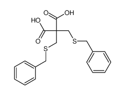 2,2-bis(benzylsulfanylmethyl)propanedioic acid Structure