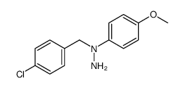 Hydrazine, 1-[(4-chlorophenyl)Methyl]-1-(4-Methoxyphenyl)- Structure
