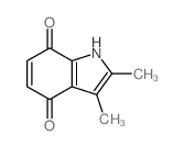 1H-Indole-4,7-dione,2,3-dimethyl- Structure