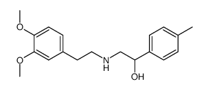 N-[2-(3,4-dimethoxyphenyl)ethyl]-2-hydroxy-2-(4-methylphenyl)ethylamine Structure