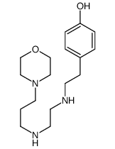 4-[2-[2-(3-morpholin-4-ylpropylamino)ethylamino]ethyl]phenol Structure