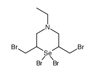 1,1-dibromo-2,6-bis-bromomethyl-4-ethyl-1λ4-selenomorpholine Structure