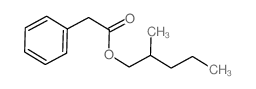 Benzeneacetic acid, 2-methylpentyl ester结构式