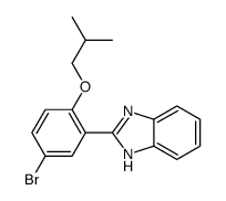 2-[5-bromo-2-(2-methylpropoxy)phenyl]-1H-benzimidazole结构式