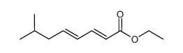 (2E,4E)-ethyl 7-methylocta-2,4-dienoate结构式