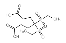 4,4-bis(ethylsulfonyl)heptanedioic acid Structure